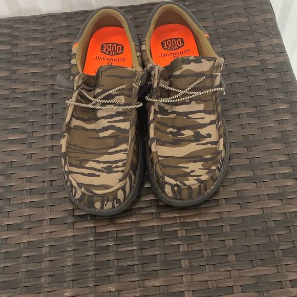 Hey dude, Wally Funk Mossy oak camo loafers men size 9 - Picture 6 of 7